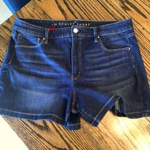 WHITE HOUSE BLACK MARKET Denim Sculpt Shorts*Size 14